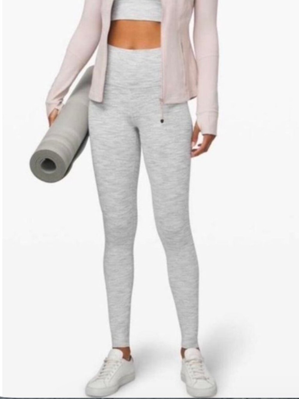 Lulu Lemon Align Grey/White Striped Leggings